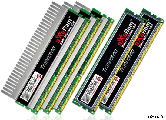 Transcend выпустила комплект трехканальной памяти aXeRam DDR3-2000