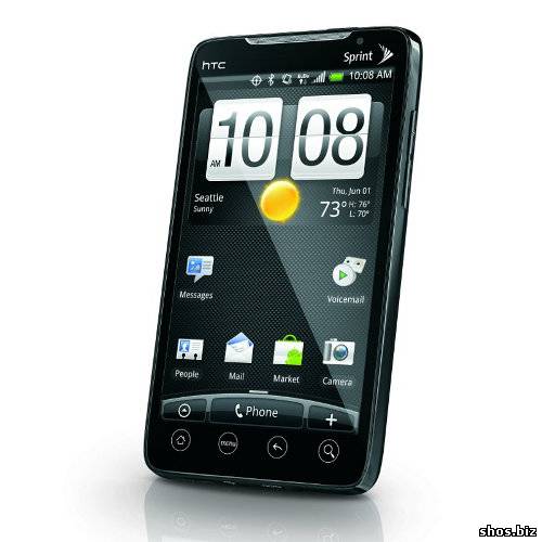 Функциональный смартфон HTC EVO 4G для сетей WiMAX - уже в продаже