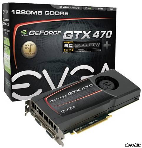 EVGA добавляет свои элементы в дизайн версии GeForce GTX 470 с фабричным разгоном