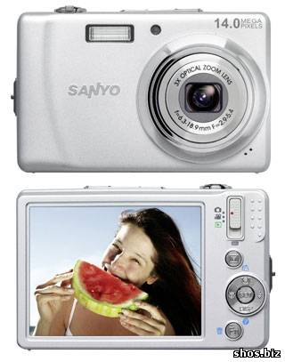 Sanyo VPC-E1403 – компактная цифровая фотокамера с разрешением 14 Мп