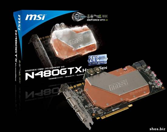 Видеокарта MSI GeForce GTX 480 HydroGen с водоблоком доступна для предзаказа