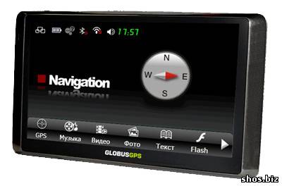 GlobusGPS GL-300HD - 6-дюймовый автомобильный навигатор с экраном 800х480