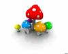 <b>Название: </b>Colored Mushrooms <br>Размеры: 169.3 Кб, 1280x1024